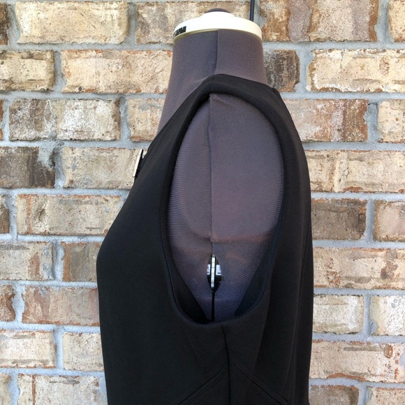 Ivanka Trump Toggle-neck Ponte Sheath Sleeveless Dress Black Size 12 - Picture 7 of 14